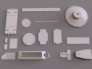 Sci fi trim sheets 1 3D-Modell