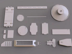 Sci fi trim sheets 1 3D Model