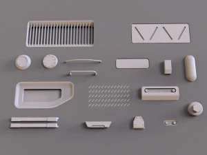 Sci fi trim sheets 1 3D Model