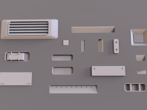 Sci fi trim sheets 1 3D-Modell