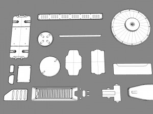 Sci fi trim sheets 1 3D-Modell