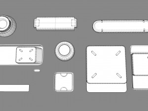 Sci fi trim sheets 1 3D-Modell