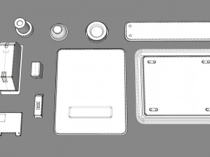 Sci fi trim sheets 1 3D-Modell