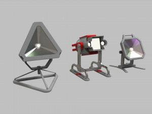 Sci fi lighting 9 Model 3D