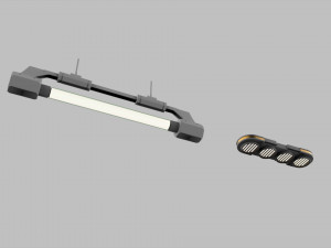 Sci fi lighting 9 Model 3D