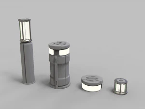 Sci fi lighting 9 3D Model