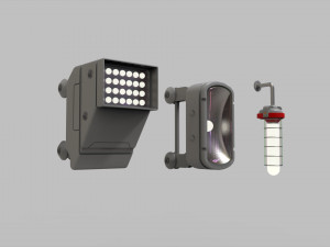 Sci fi lighting 9 Model 3D