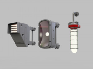 Sci fi lighting 9 Model 3D