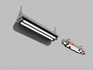 Sci fi lighting 9 Model 3D