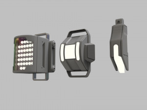 Sci fi lighting 9 Model 3D