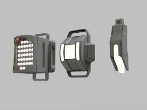 Sci fi lighting 9 3D Model
