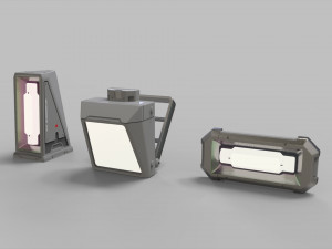 Sci fi lighting 9 Model 3D