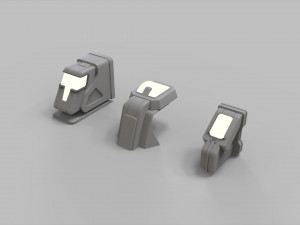 Sci fi lighting 9 Model 3D