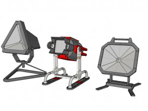 Sci fi lighting 9 3D Model