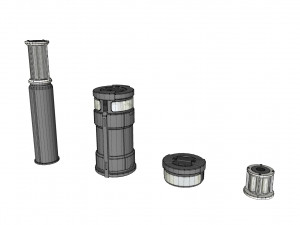Sci fi lighting 9 Model 3D