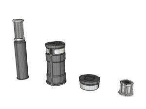 Sci fi lighting 9 3D Model