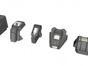 Sci fi lighting 9 Model 3D