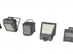 Sci fi lighting 9 3D Model