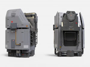 Sci fi terminal 2 3D Model