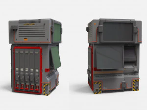 Sci fi terminal 2 3D Model