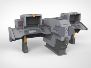 Sci fi terminal 2 3D 模型