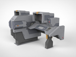 Sci fi terminal 2 3D 模型
