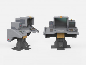 Sci fi terminal 2 3D 模型