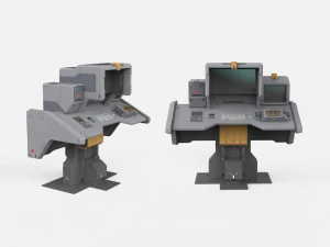 Sci fi terminal 2 3D Model