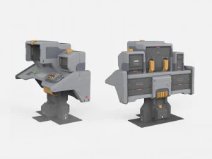 Sci fi terminal 2 3D Model