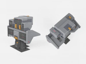 Sci fi terminal 2 3D Model