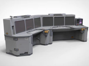 Sci fi terminal 2 3D Model