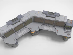 Sci fi terminal 2 3D Model