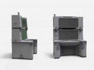 Sci fi terminal 2 3D 模型