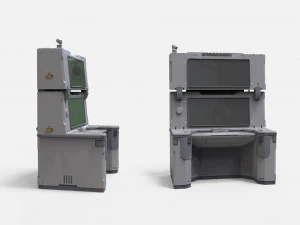 Sci fi terminal 2 3D Model