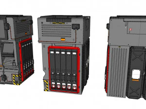 Sci fi terminal 2 3D Model