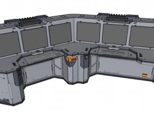 Sci fi terminal 2 3D Model