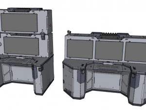 Sci fi terminal 2 3D Model