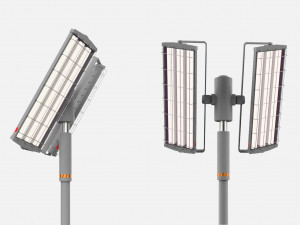 Sci fi street lighting 10 Modelo 3D