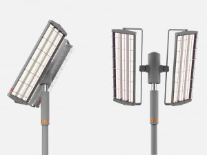 Sci fi street lighting 10 3D Model