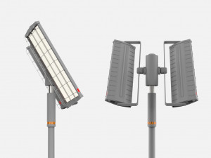 Sci fi street lighting 10 Modelo 3D