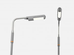 Sci fi street lighting 10 3D Model