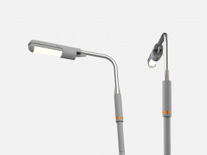 Sci fi street lighting 10 Modelo 3D