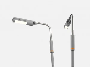 Sci fi street lighting 10 3D Model