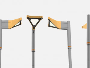 Sci fi street lighting 10 3D Model