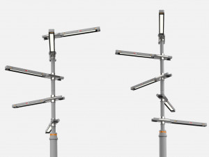 Sci fi street lighting 10 Modelo 3D