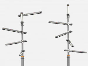 Sci fi street lighting 10 3D Model