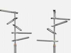 Sci fi street lighting 10 Modelo 3D
