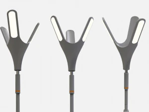Sci fi street lighting 10 3D Model