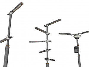 Sci fi street lighting 10 Modelo 3D