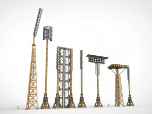 Lampu Sorot Sci-fi 11 Model 3D